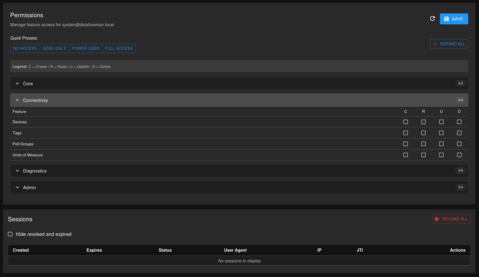 Flow Resource Monitor showing performance metrics